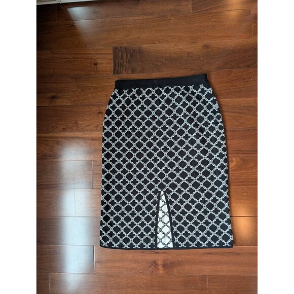 Talbots sweater Skirt - Lattice Jacquard size M pencil midi office preppy - Picture 7 of 7